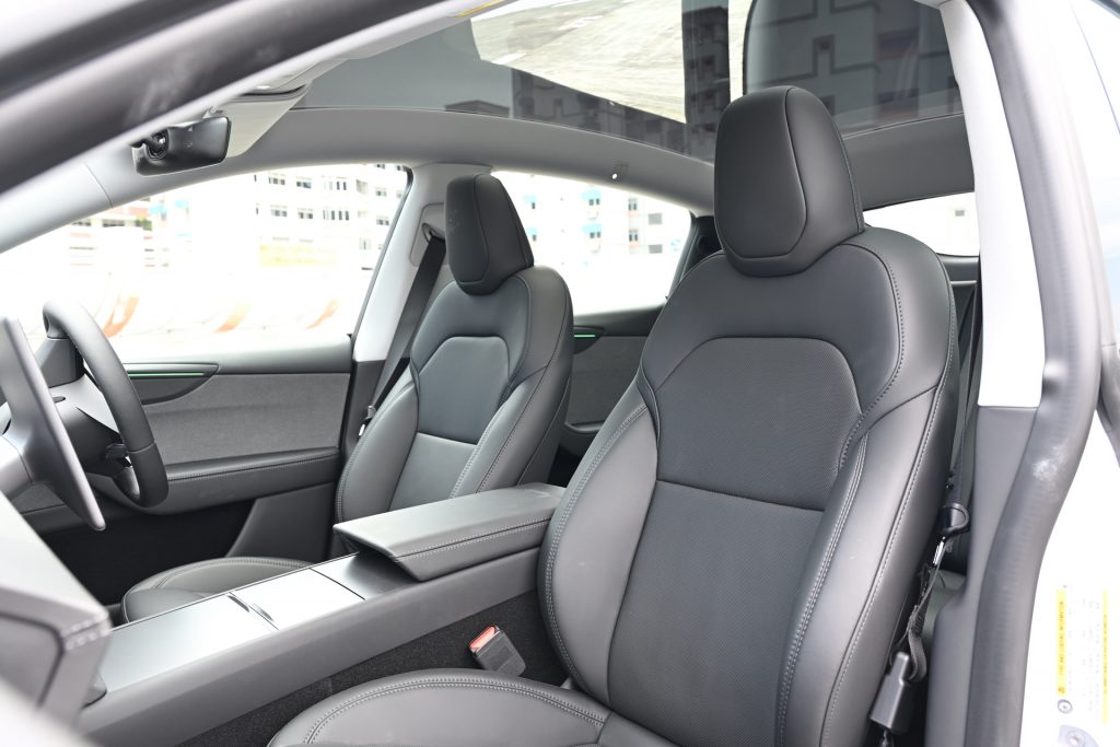Tesla Model Y front seats