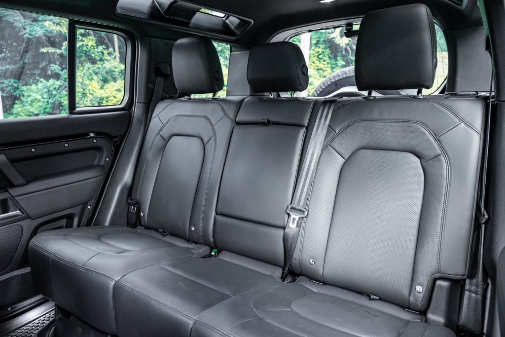 Land Rover Defender 110 rear seats