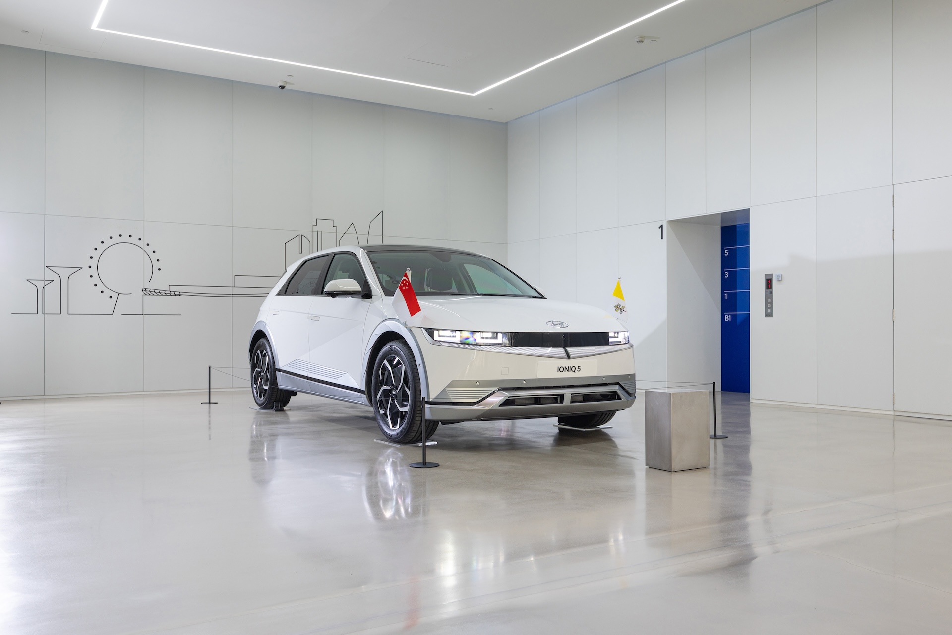 HMGICS Pope Francis Hyundai Ioniq 5