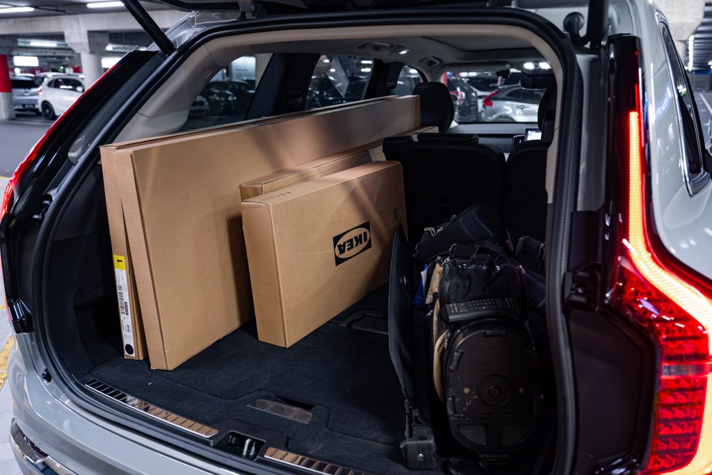 Volvo XC90 2025 boot with cargo