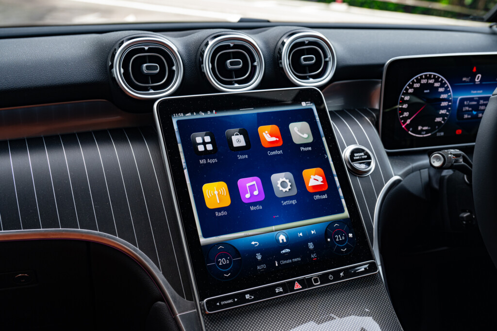 Mercedes-Benz GLC200 Coupe infotainment screen