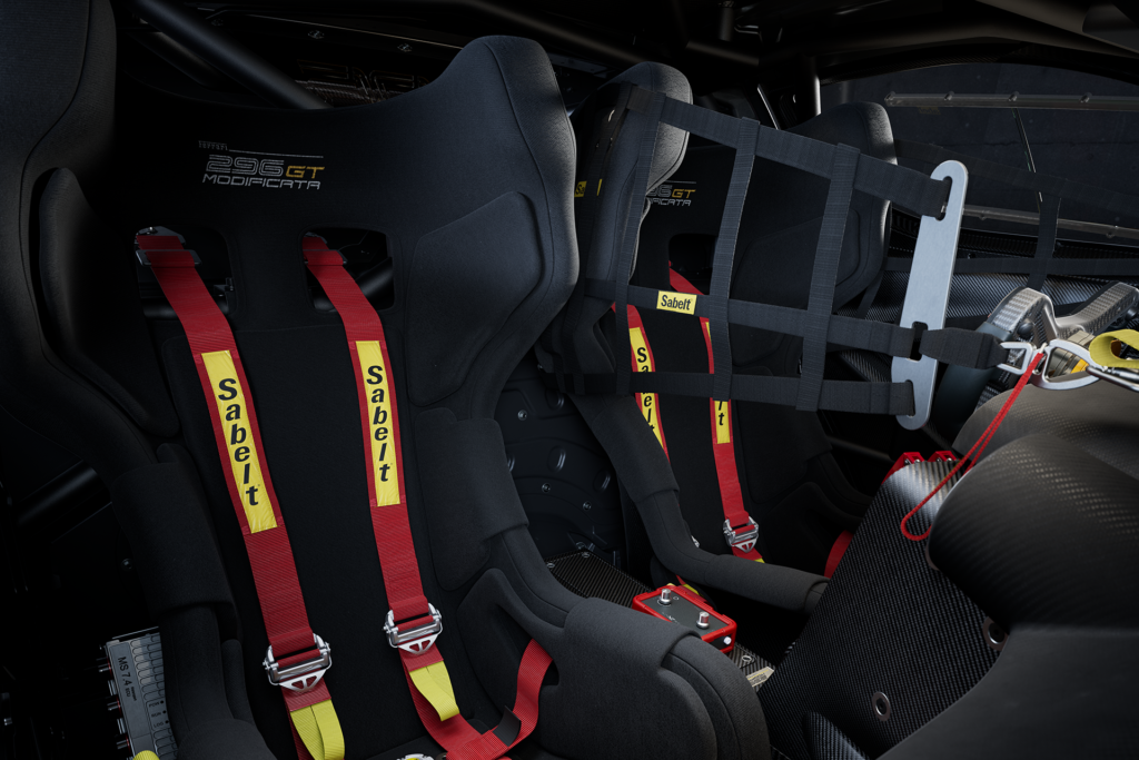 Ferrari 296 GT Modificata seats